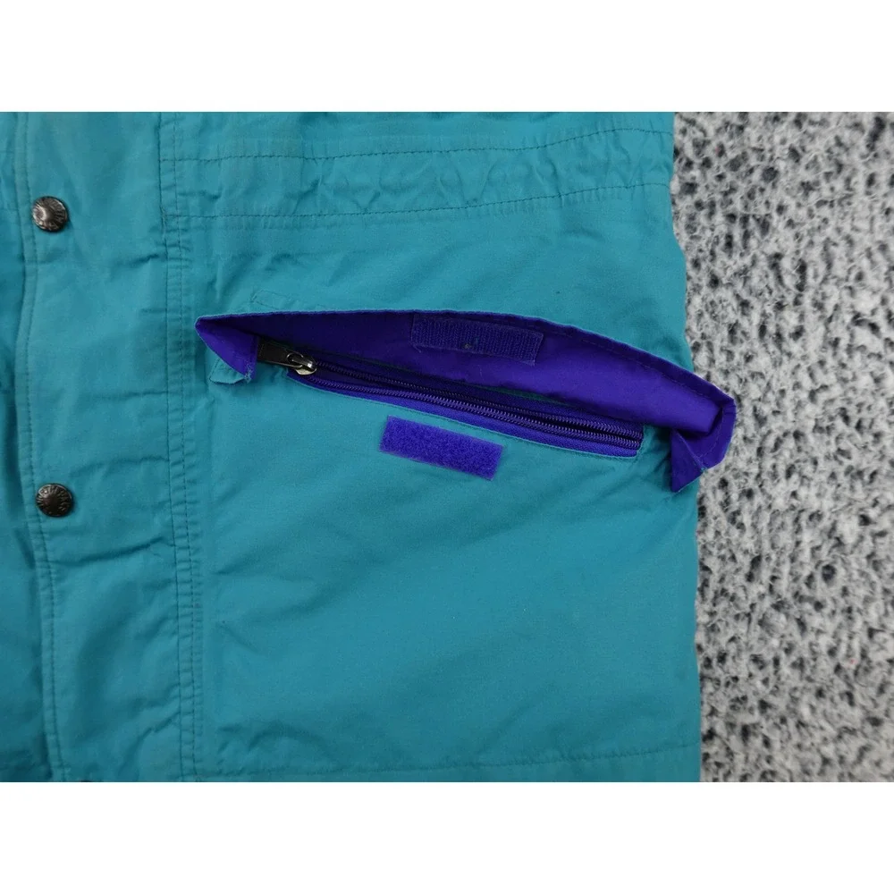 The North Face Mountain Light Jacket Mens Small Teal Purple Good Vintage 90s USA